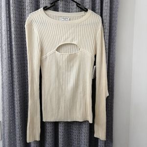 Frame LWSW0110 overlap rib sweater